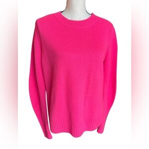 Burberry Cashmere Crewneck Sweater Pink Long Sleeve Size Large L